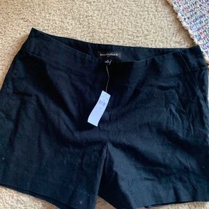 Black banana republic high waisted shorts side zip